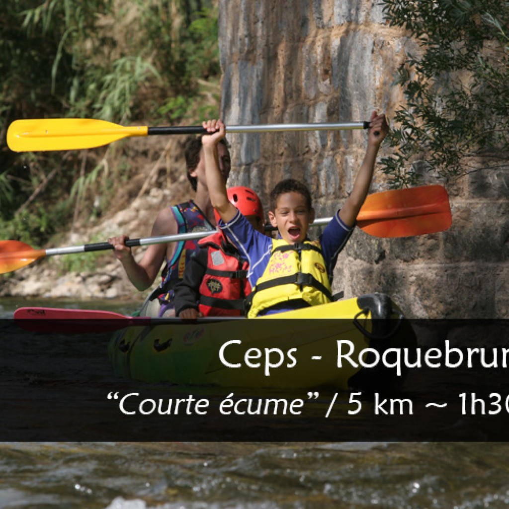 Parcours canoe kayak Orb : Ceps Roquebrun