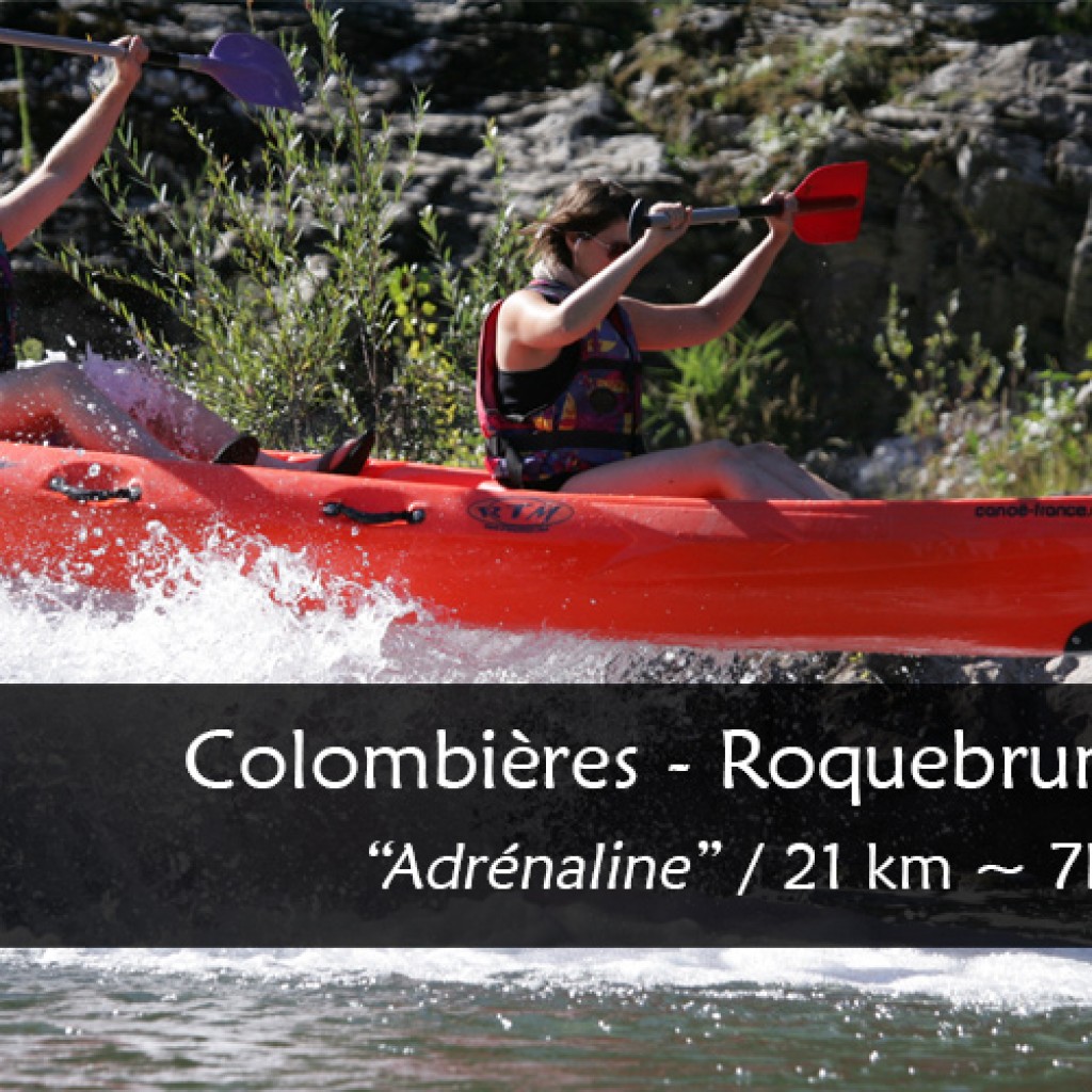 Rental canoe kayak Orb : Roquebrun Colombières 
